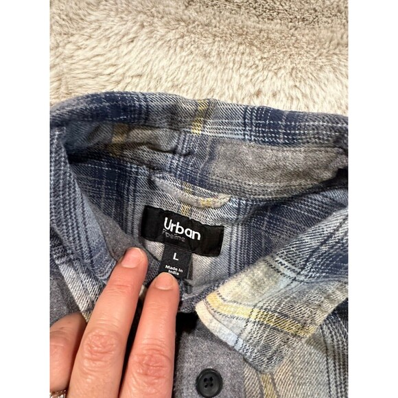 Urban Pipeline Boys Flannel Shirt Long sleeve button Size L - Picture 2 of 4